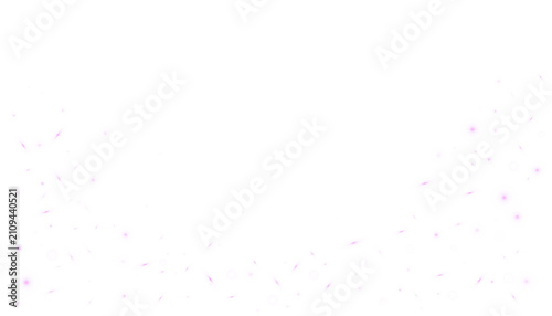 Foto Pink fiery embers, sparkling particles, glowing dust and luminous reflections isolated on transparent PNG background