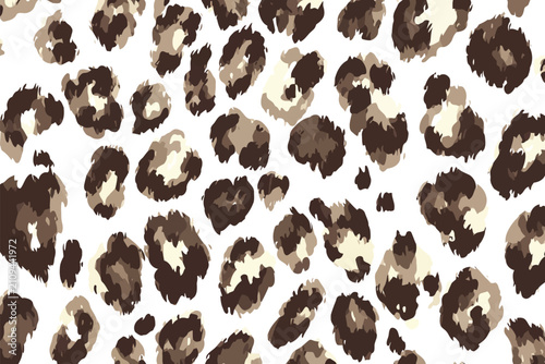 Snow Leopard Pattern Used in Textile isolated