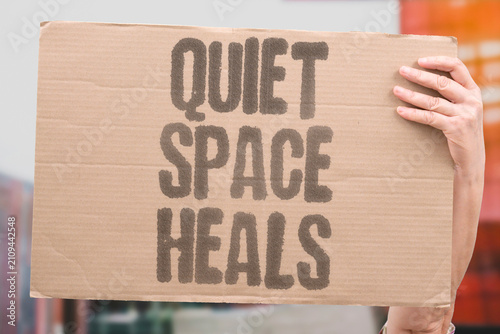 Foto "Quiet Space Heals" Solitude can be restorative when balanced