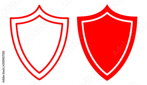 shield security protection icon with outline and solid style modern minimal safety badge design png