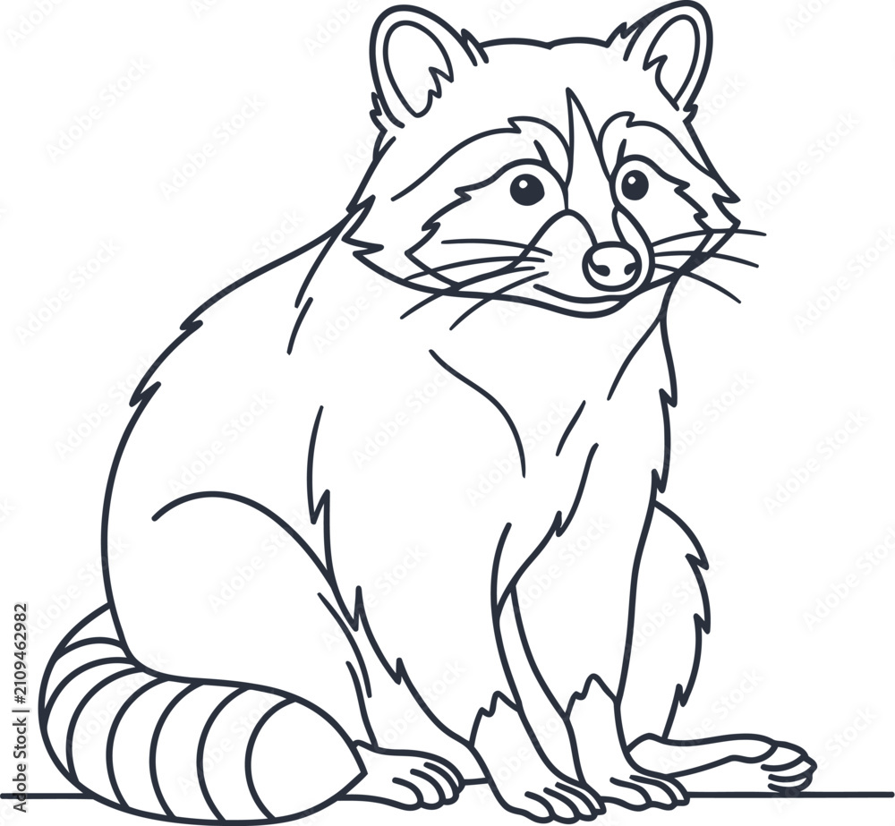 Obraz premium vector illustration of cartoon cat
