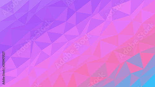 Cuadro en lienzo Triangles feature a soft pink and blue gradient geometric pattern that creates a soothing and modern background for creative digital presentations needing a stylish aesthetic and plenty of copy space