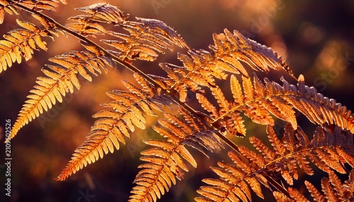 Brilliance Autumn Fern Close Up Of Leaves
