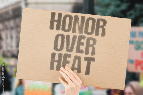 Fotografía "Honor Over Heat" Respect matters more than fiery passion