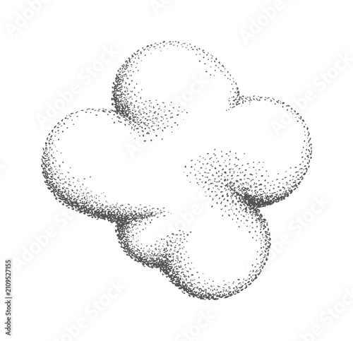 Photos Hand drawn stippled of a single popcorn kernel food snack white