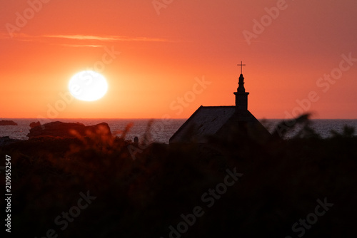 Schilderij op canvas Le beau coucher de soleil