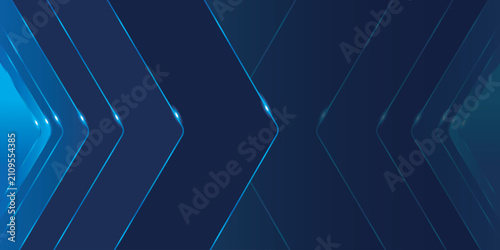 Abstract blue geometric lines background with glowing light effects and a modern technology style
