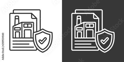 Asset Management Icon Set Vector Collection Isolated In Black And White