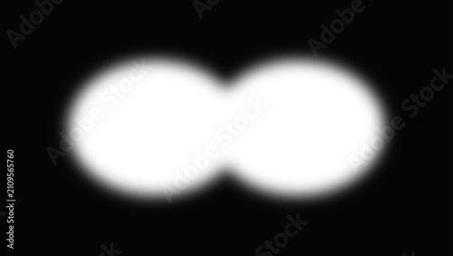 PNG transparent black binoculars long distance zoom view vignette frame overlay blurred shadow effect for focus or highlight design and mockups isolated on transparent background.