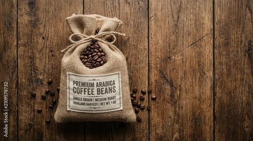 premium arabica coffee beans bag