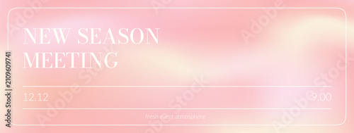 Foto Gentle pink pastel gradient background for banner and presentation