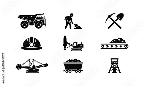 Mining industry icon