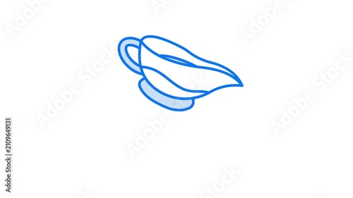 Gravy boat animated video icon