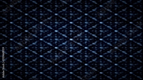 Dark Tiled Particle Grid Shimmering on Black – Dot Matrix Mesh & LED Panel Texture, Futuristic Tech Data Field Background Loop