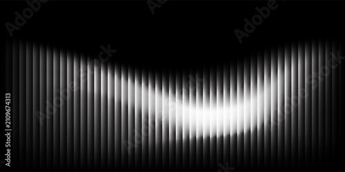 Abstract Luxury Black and Gold Background with Wavy Lines