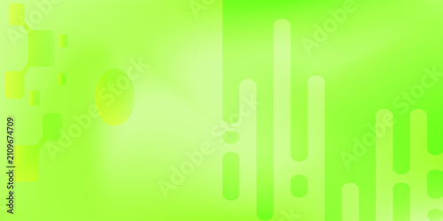 Abstract Technology Background with Rounded Geometric Interface Elements and Lime Green Vector Illustration
