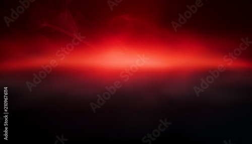 Abstract Background With Intense Red Light Gradient Emerging From Deep Charcoal Black Shadows Soft Luminous Glow Dramatic Atmosphere Subtle Smoke Veils Minimalist Composition High Contrast Evoke