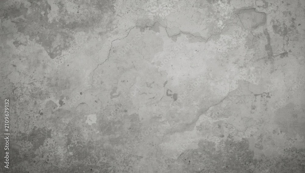 Obraz premium Textured Gray Concrete Wall Surface with Variations and Cracks