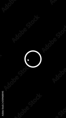 Secure Password Login Interface with Cursor Click on black Background. 4K Retro Motion Graphic Loop