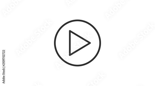 Minimal Play Button Icon