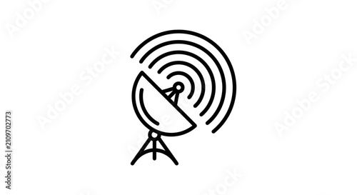 Satellite Dish Antenna Icon