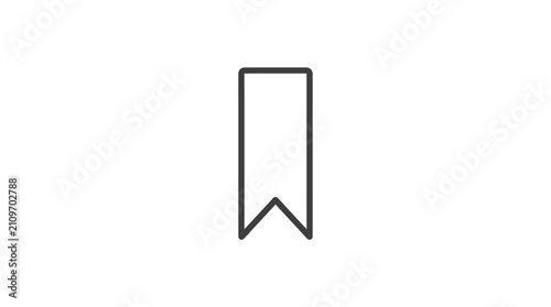 Minimalist Bookmark Icon