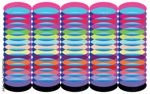 Colorful striped socks isolated on white background, vibrant fashion footwear pair with playful patterns for casual summer style and clothing design concepts