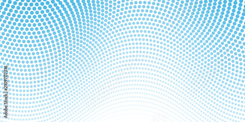 Canvastavla Blue dotted wave line pattern