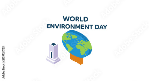 World environment day global awareness concept