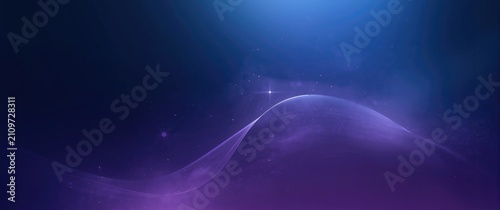 Abstract Cosmic Background with Purple Waves - Ethereal Space, Soft Gradient, Digital Art