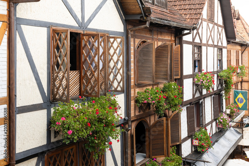Beautiful Alpine-Style House Facade in a Brazilian Mountain Town