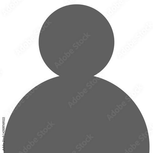 Gray User Avatar Silhouette Placeholder Profile Icon For Web And Social Media Accounts