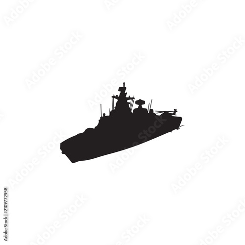 cargo ship vector illustration,Military ship vector,on white background.