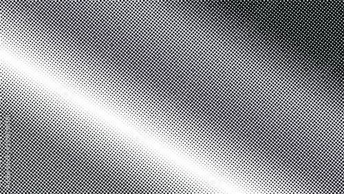 Принти на полотні Halftone dot pattern transitions from dense black to white creating a gradient e