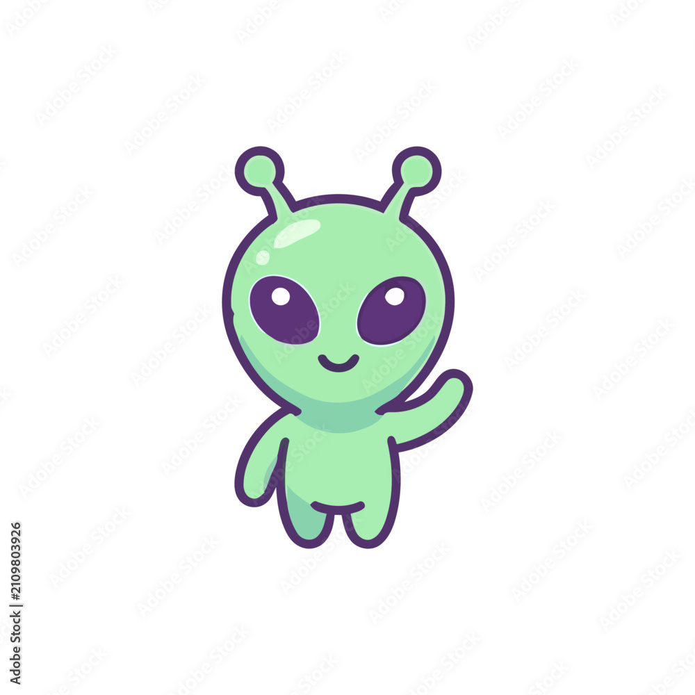 Fototapeta premium Cute Colorful Astronaut Vector Illustration Set