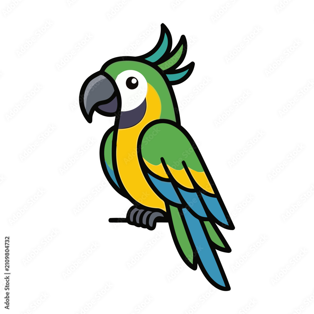 Fototapeta premium Modern Flat Style Bird Elements Vector Icon
