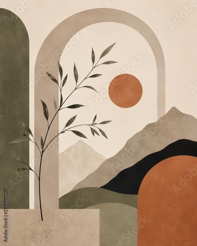 Vertical digital artwork illustration creative design