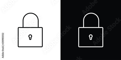 Password icon line artwork series. EPS10