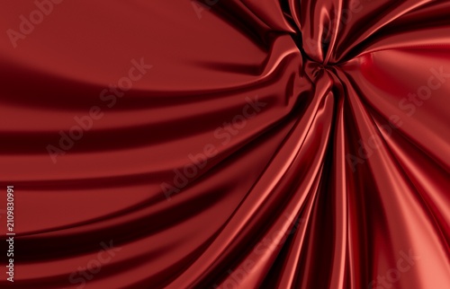 Elegant and luxurious red f...