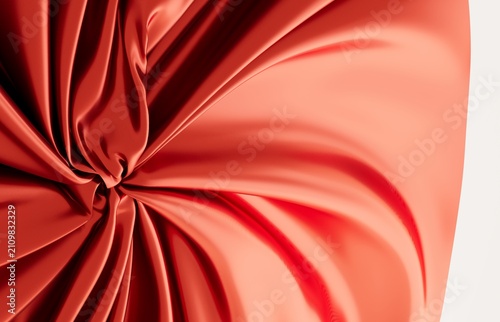 Close up of luxurious red f...