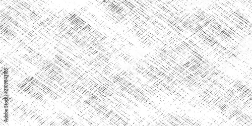 Fotografía A chaotic, abstract texture composed of dense, intersecting diagonal lines in black and white creates a visually striking and textured pattern, hinting at distressed paper or raw canvas
