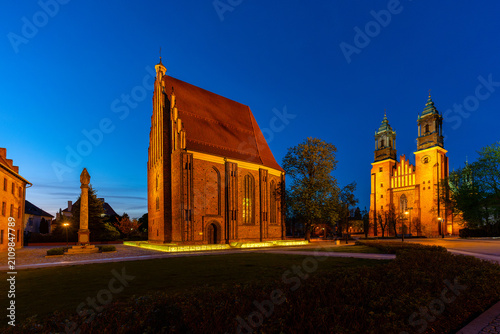 View of the Archcathedral of St. Peter and St. Paul in Poznań, Poland.