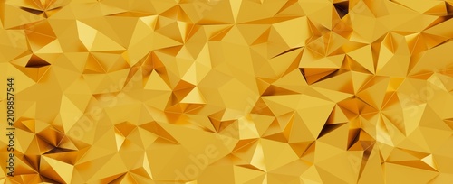 Konstfotografi A stunning abstract background featuring a dynamic golden geometric pattern with
