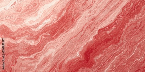Fotografie Abstract Red and Pink Swirled Marble Texture Background
