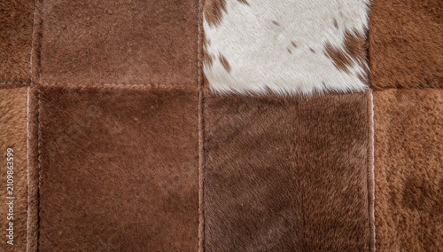 Textured Patchwork of Brown...