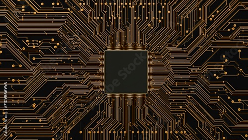Computer Microchip Surround...