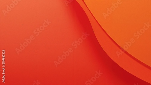 Abstract Orange Curved Pape...