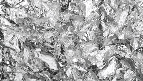 Crinkled Aluminum Foil Back...