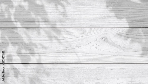 Soft Shadows on White Woode...