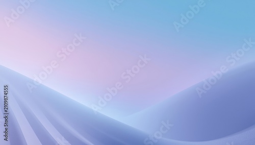 Soft Gradient Waves in Pastel Blue and Pink Tones